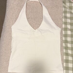 White Halter Top